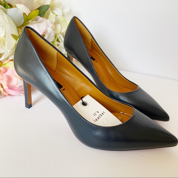 Zara Leather High Heel Shoes - Picture 3 of 8